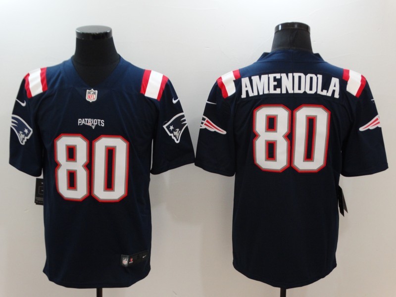 Men's New England Patriots Danny Amendola #80 Navy Jersey